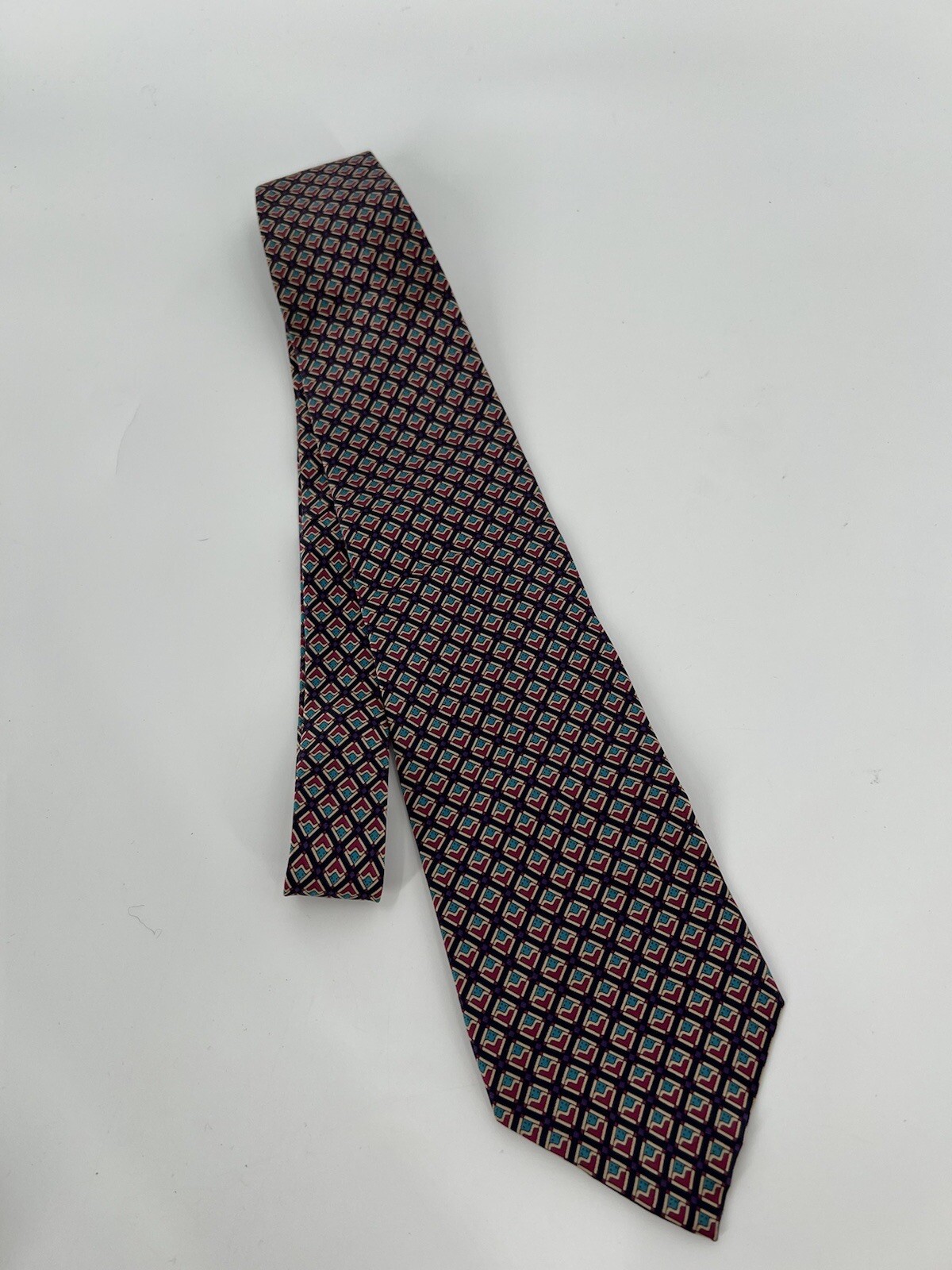 Christian Dior Monsieur Vintage Tie Mens Geometric St… Gem