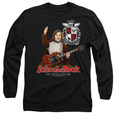 School Of Rock The Teacher Is In  Mens Long Sleeve T-Shirt, Black
