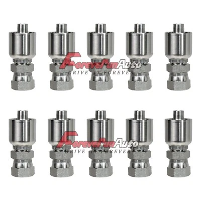 FOREVERUNAUTO 10643 8-8 HYDRAULIC HOSE FITTINGS 1/2" FJIC 10PK, FITS FOR PARKER, 10 PCS