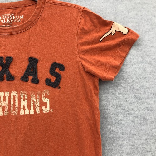 Texas Longhorns Shirt NCAA Womens Size Small Orange Colosseum Athletics ** - Picture 3 of 12