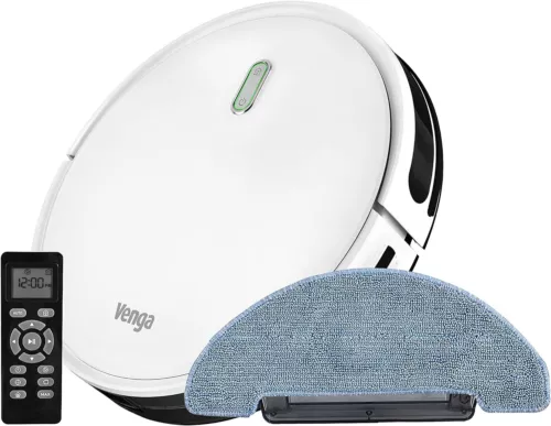 Venga! 3-in-1 Robot Vacuum Cleaner with Mop & 6 Cleaning Modes, VG RVC 3000 WH 