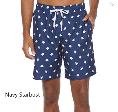 Peyton & Parker Men's Swim Trunks S, M, XL, XXL  Navy Starbust, Ditsy Sunflower