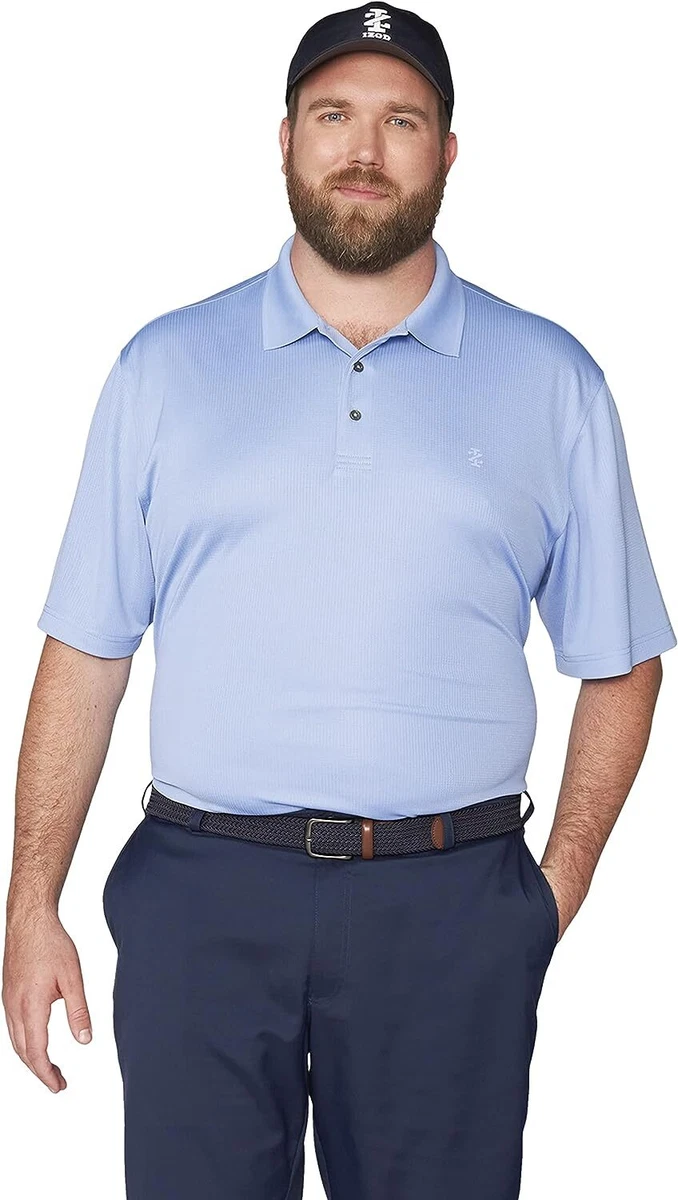 IZOD Men s Big Tall Performance Golf Grid Polo eBay