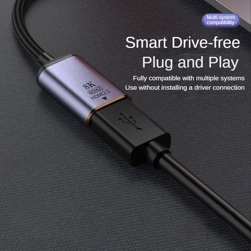 60Hz Converter DP/Mini DP To HDMI Video Adapter HDMI-V2.1 Male to USB-C Female - Picture 5 of 8