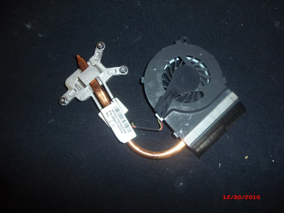 606609-001 607084-001 HP CPU COOLING FAN + HEATSINK G62-300 Compaq Presario CQ56 - Image 2 of 3