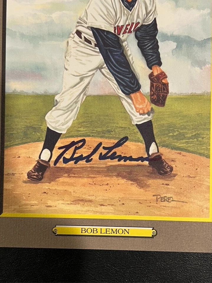 Bob Lemon Hand Signed Baseball Perez-Steele Great Moments LE /5000 - Image 2 of 3