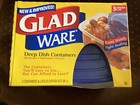 GladWare Deep Dish Containers with Lids, 8 Cups (64 oz) 3 containers — photo 1