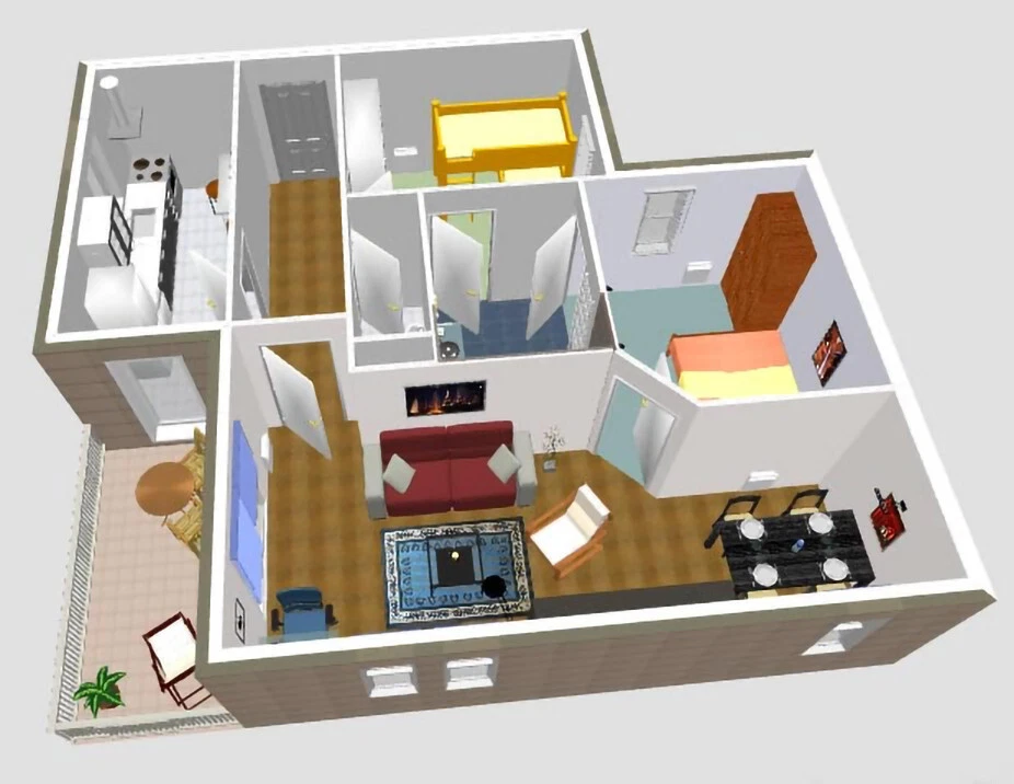 3D Home Designer Room layout Software Home Kitchen Bedroom CAD Architect PC Mac - Image 4 of 4