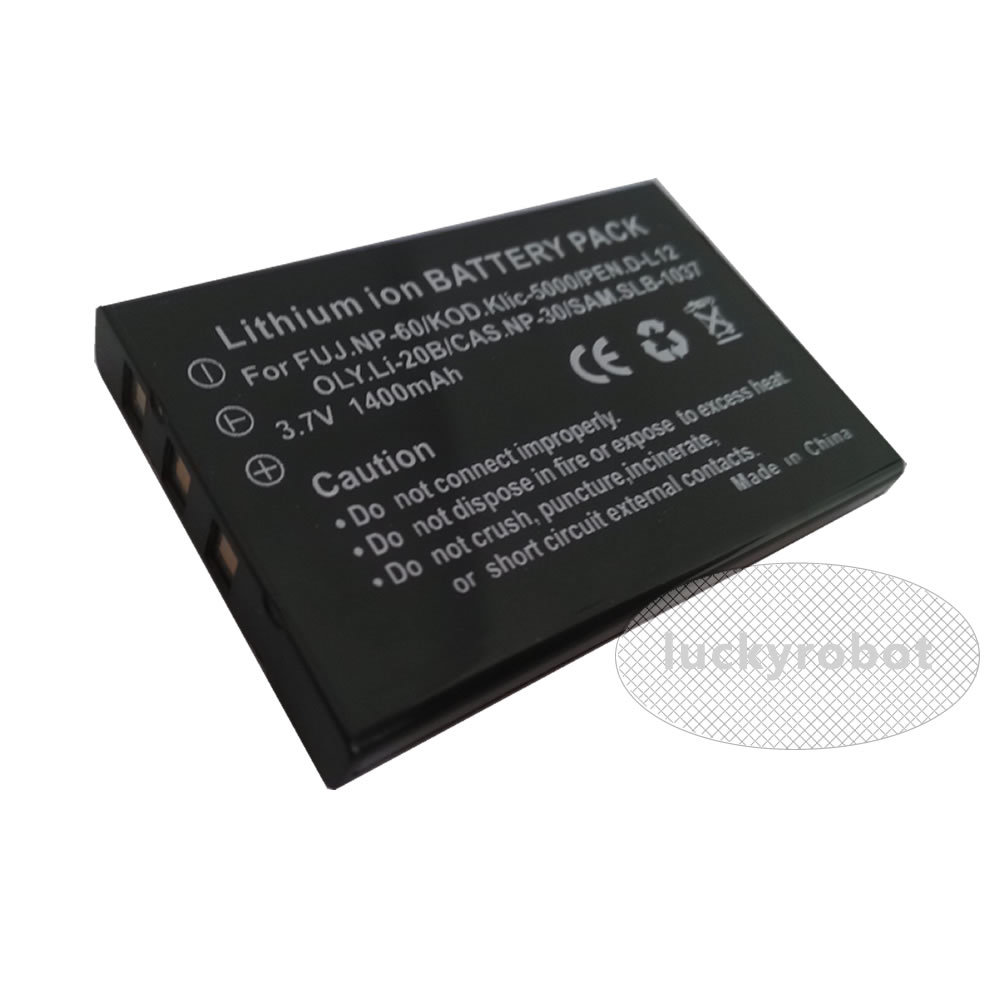 Battery for FUJIFILM NP60 CASIO NP30 PENTAX DL12 NP-60 NP60