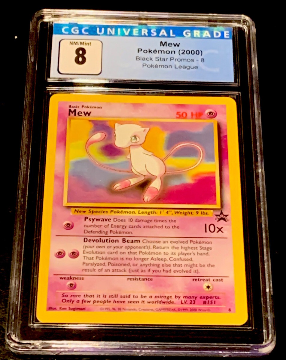 Pokemon Mew Holo Black Star Promo #9 CGC 8 NM/MINT Freshly Graded