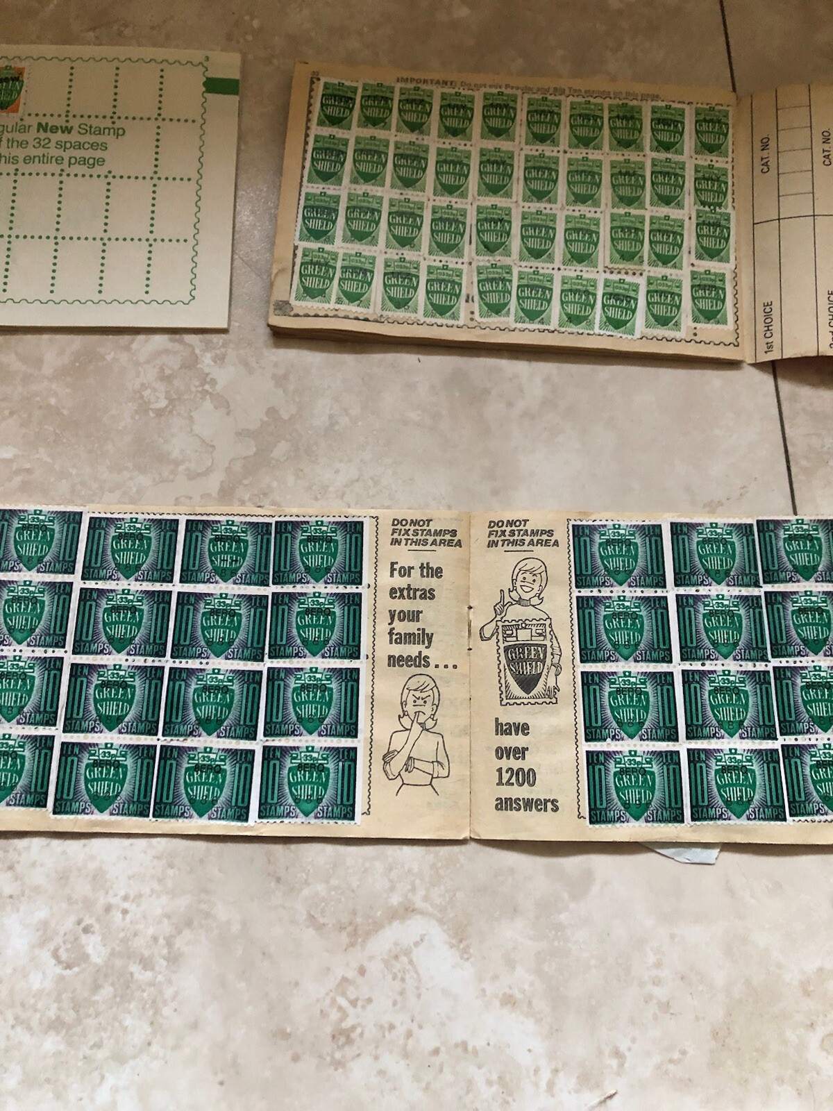 3 Vintage Green Shield Stamp Books eBay