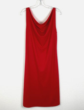 Express Reversible Sheath Dress Size 7/8 Red Pink Cowl Neck Office Capsule