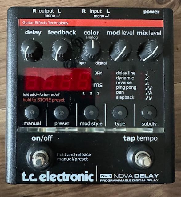 TC Electronic ND-1 NOVA DELAY Programmable Digital Delay Guitar