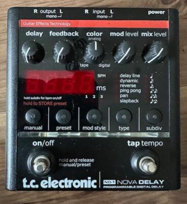 TC Electronic ND-1 NOVA DELAY Programmable Digital Delay Guitar