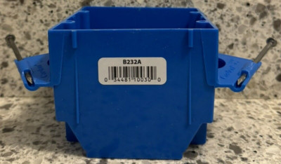Thomas & Betts / Carlon 2 Gang Switch & Outlet Box - New Work - B232A