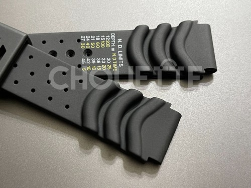Citizen MA9004-05E, MA9004-13E, MA9004-21E 20mm Black Rubber Watch Band Strap - Picture 5 of 9