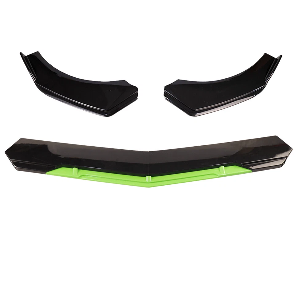 For Lincoln Front Bumper Lip Side Skirt Rear Bumper Lip Strut Rods Black Green - Image 4 of 4