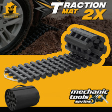 2 Pcs Traction Mat Vehicle Truck Tire Recovery Track For Snow Mud Sand Emergency