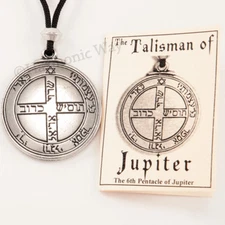 JUPITER TALISMAN Pentacle Solomon SEAL Good Luck amulet Pendant Necklace