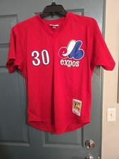 Mitchell  Ness MLB Montreal Expos 1989 Tim Raines BP Jersey 30 SZ 40 Med