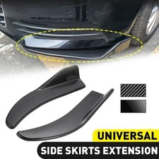 2PCS Universal Car Front Lip Bumper Spoiler Anti Collision Black