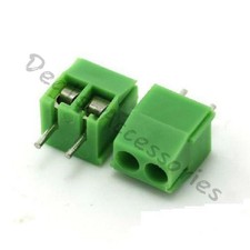 New KF350-2P 3.5mm Pitch 2 pin Straight Pin PCB Screw Terminal Blocks (10PCS) #m