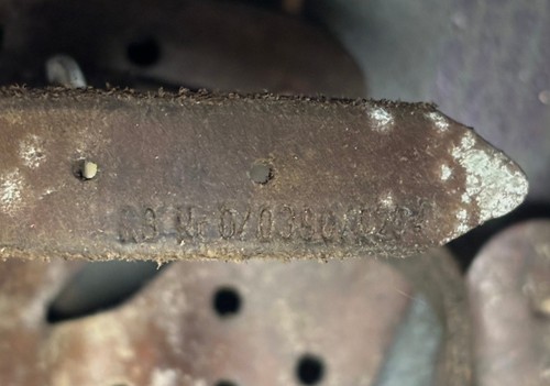WW2 Elmetto tedesco M.42 acciaio (Stahlhelm) - hkp 64 - senza decalcomanie - 1944 numero lotto - Foto 18 di 24