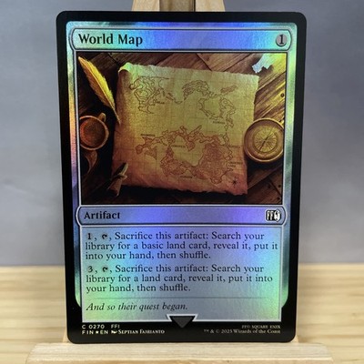 World Map #270 (Foil) (NM) Final Fantasy FIN Magic MTG