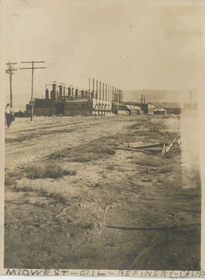Oil Refinery Casper Wyoming Industrial Antique Photo 1910s