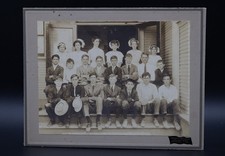 Antique 1911 San Pedro California School Photo 16th St Scott Studio Large Mount