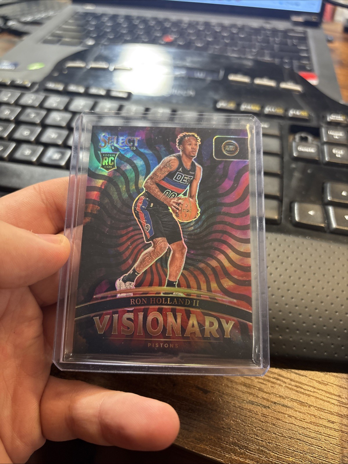2024-25 Panini Select Ron Holland II RC Visionary #10 Case Hit SSP Pistons