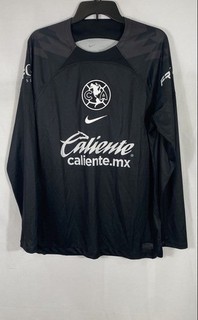 Nike Men's Club America Black Long Sleeve Soccer Jersey Dri FIT Sz L