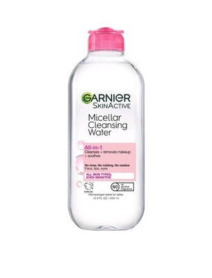 Garnier Micellar Cleansing Water All-in-1 400ML Pink 13.5 Fl Oz Makeup Remover