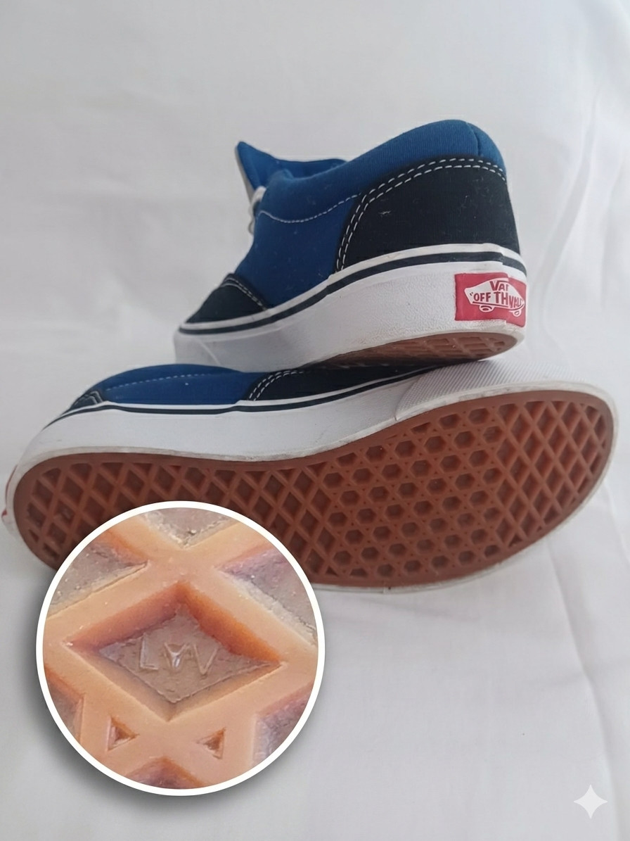 Vans Doheny Youth Size 4.0 Shoes Navy Blue Black Canvas Waff