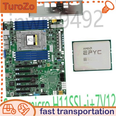H11SSL-i+7V12 AMD EPYC  Supermicro 64cores 128threads 2.45GHz motherboard+ CPU