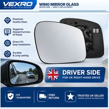 Fits Tesla Model 3 2016-2025 Heated Wing Mirror Glass Right Driver Side