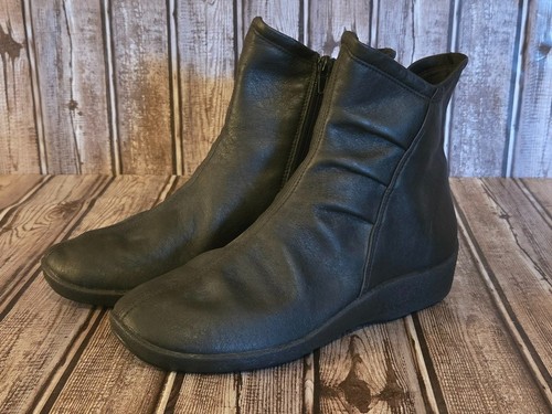 Sz 38 / 7-7.5 Arcopedico L19 Lytech Faux Leather Comfort Ankle Zip Up ...