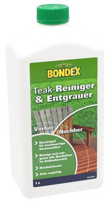 Bondex Teakmöbel Entgrauer 1 Liter BEULE Teak Möbel Gartenmöbel Reiniger