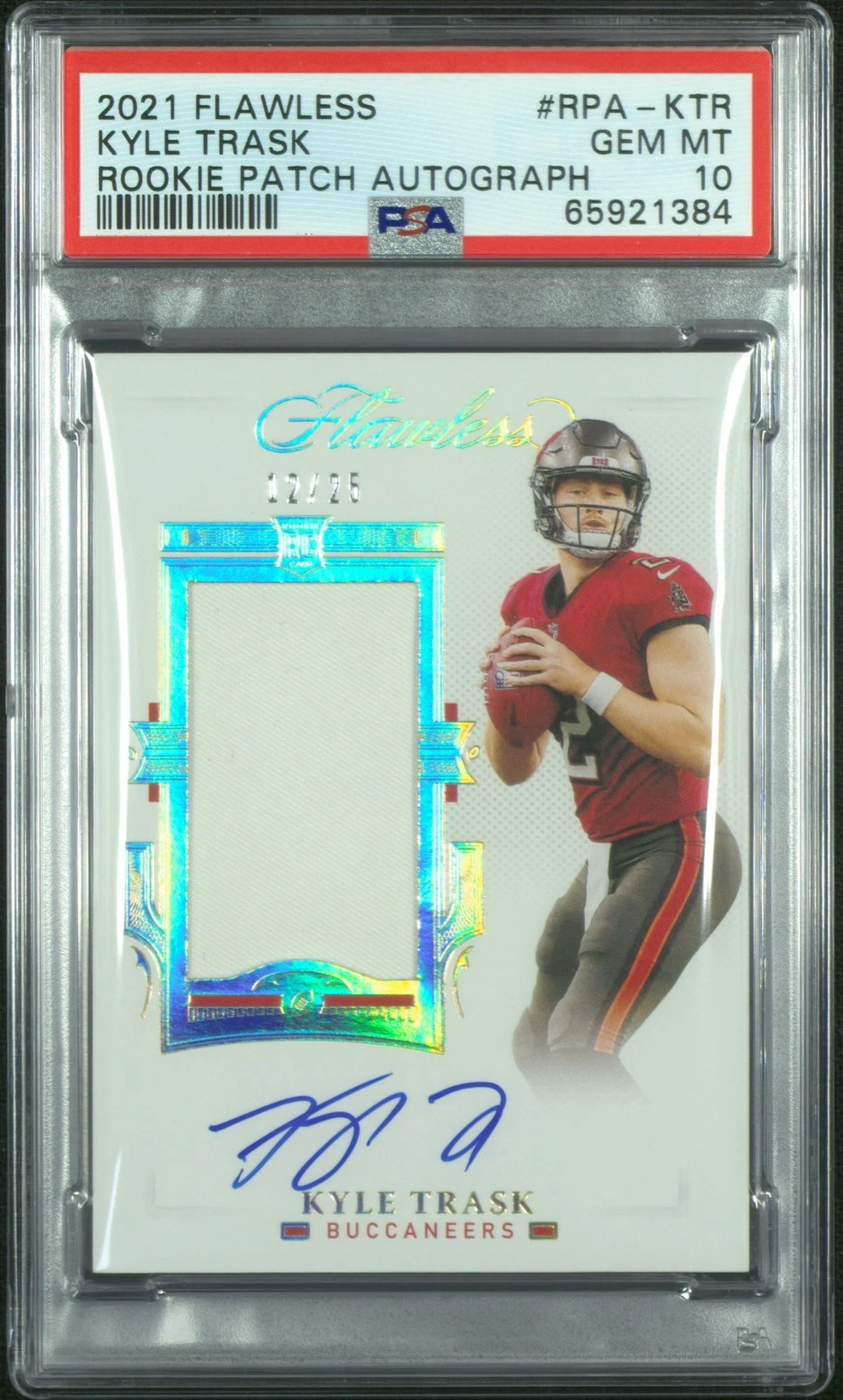 Kyle Trask Panini Flawless Rookie Patch Autograph #RPAKTR Base