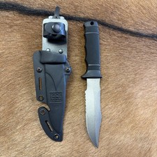 SEKI-JAPAN SOG SEAL PUP SATIN FINISH FIXED BLADE KNIFE