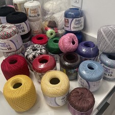 Lot Of Aunt Lydia Crochet Thread 27 Roles More