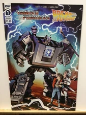 Transformers/Back to the Future #1 main cover IDW Comic NM/NM-