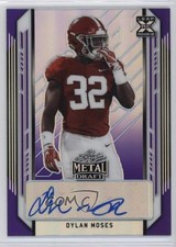 2021 Leaf Metal Draft Purple Rainbow 14/25 Dylan Moses #BA-DM1 Auto nd3