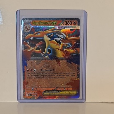メガリザードンY EX ホロカード HP360 Pokémon Mega Charizard Y EX 360 HP Full Art Holo 030 MAP Explosion