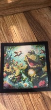 Handmade Framed Mosaic Frog Wall Hanging – Artistic Home Decor