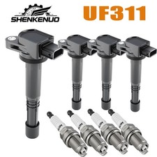 Set of 4 Upgrade Denso Ignition Coils for 2002-06 Honda 2.4L 2.0L C1382 UF311