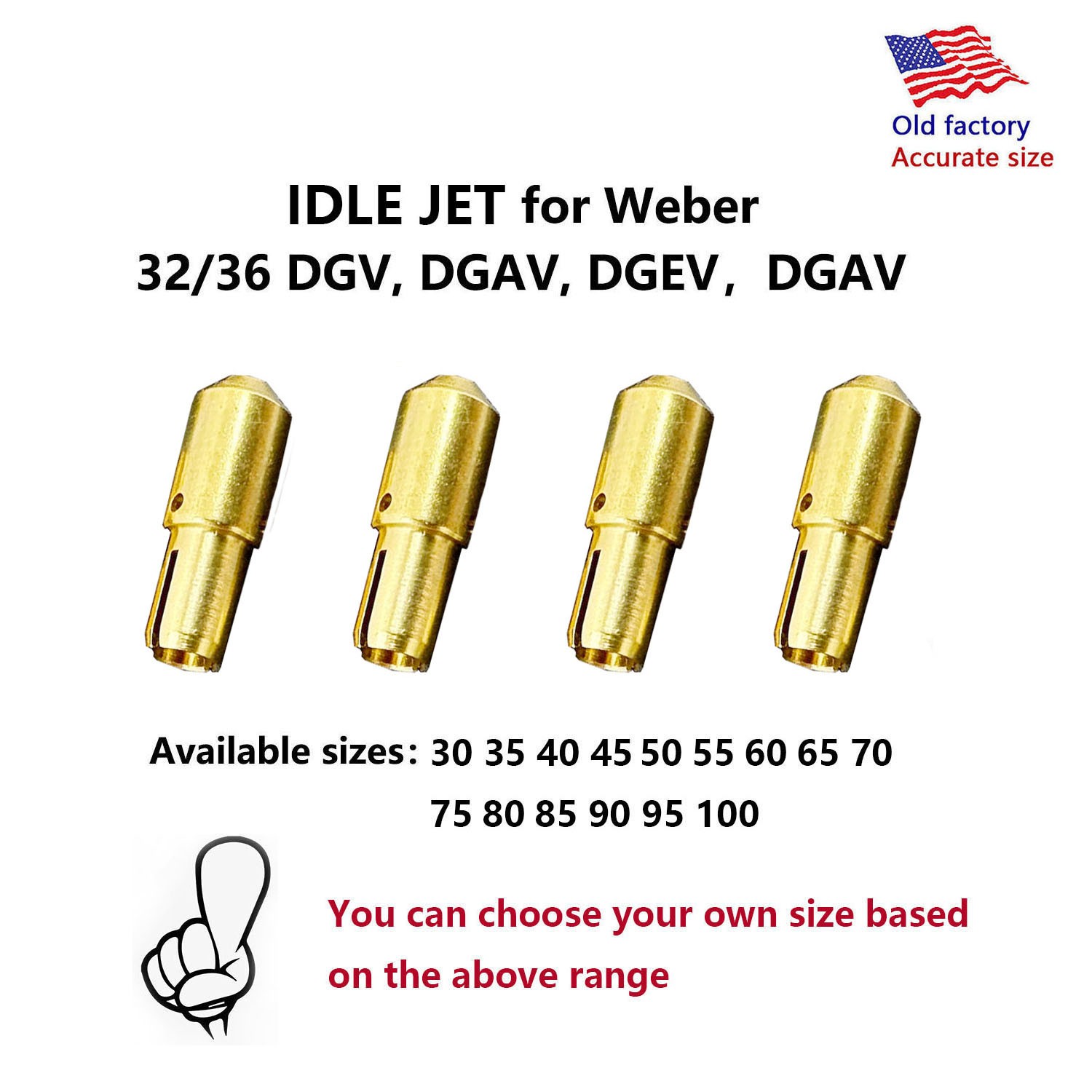 Redline Jet Kit fits 32/36 Weber Carburetor Manual Choke DGV 4cyl