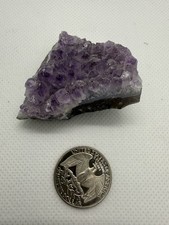 Raw Amethyst Crystal Cluster Mini | Deep Purple Quartz Geode Specimen