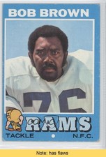 1971 Topps Bob Brown #16 HOF READ 9ap