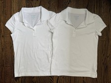 Cat  Jack Girls Collared Short-Sleeved Shirt Size M